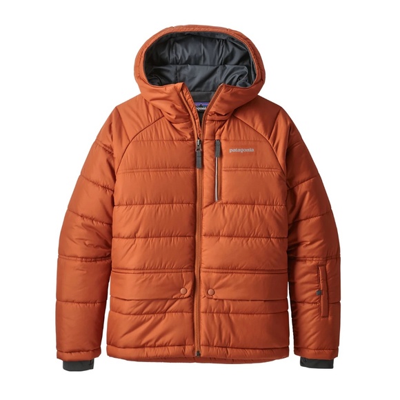 BOYS EUC Patagonia Pine Grove Puffer Coat SIZE XXL (16-18) Orange - Picture 5 of 5